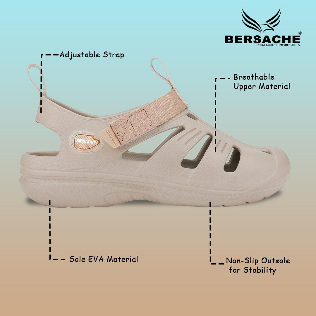 Bersache Extra Soft Classic Casual with Regular wear with Ultra Soft & Flexibility Technology Slipper For Men's & Boy's-Beige-6263