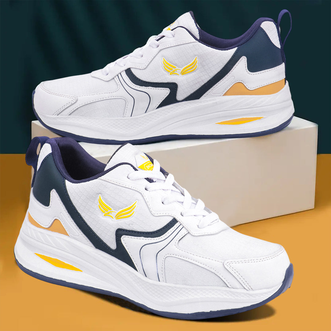 Bersache remium Sports ,walking,Gym,cricket, Trending Running Shoes For Men's-(8116-White)