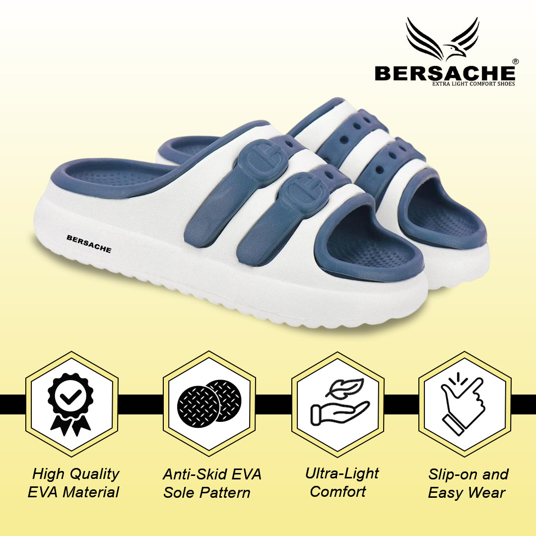 Bersache Extra Soft Classic Casual CHAPPAL with Regular wear with Ultra Soft & Flexibility Technology Sandal for Kids's - White-6320.