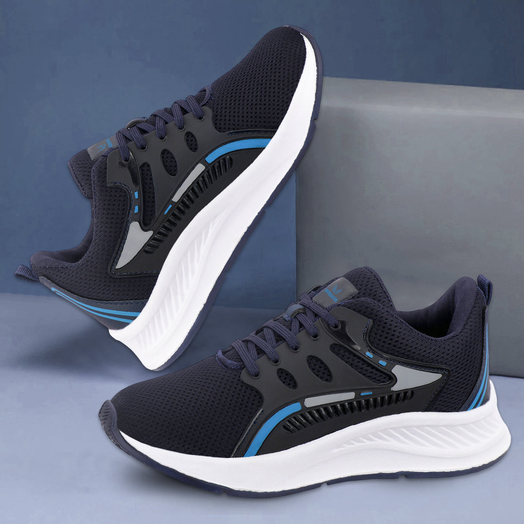 Bersache Premium Sports ,walking,Gym,cricket, Trending Running Shoes For Men's (Dark-Blue-8129)