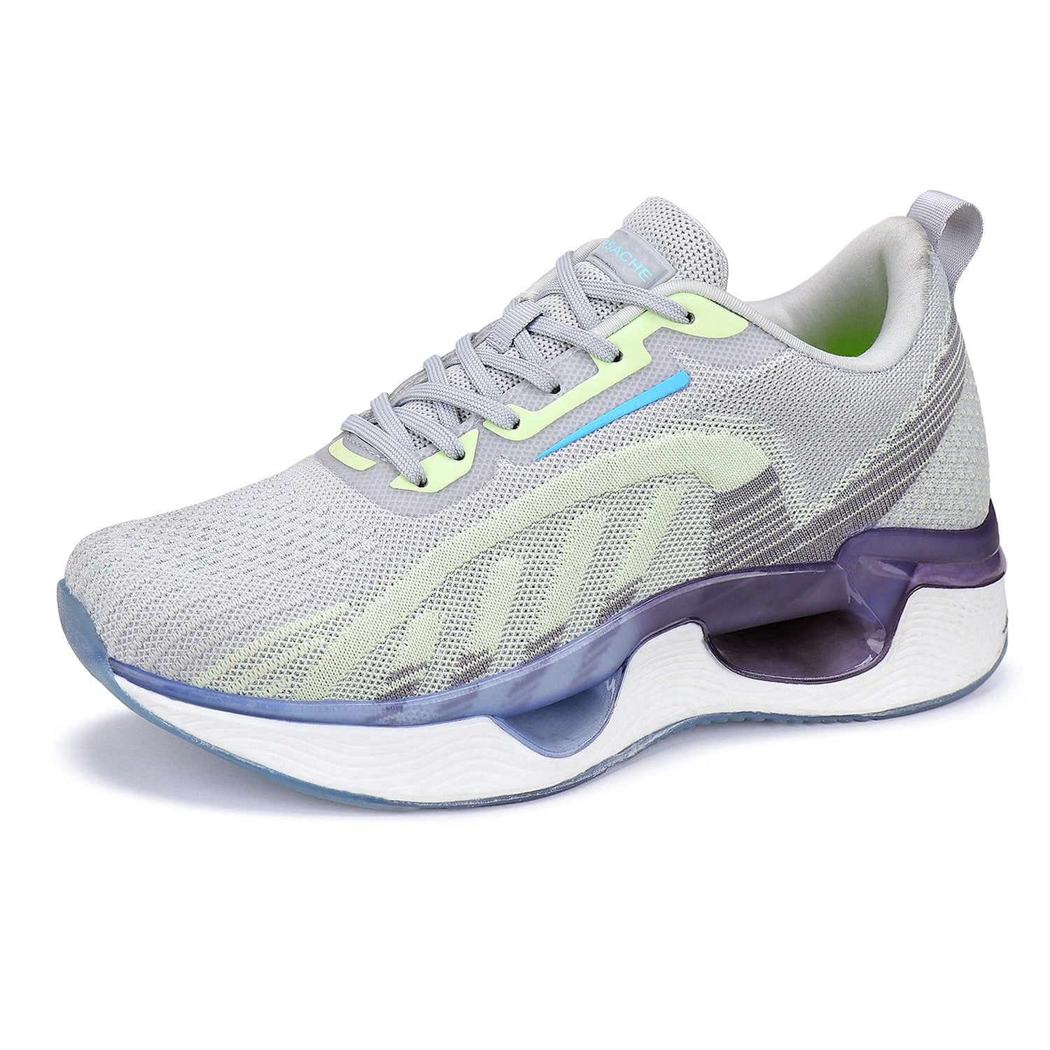 Bersache Lightweight Casual Sneaker Shoes For Men Grey-9061