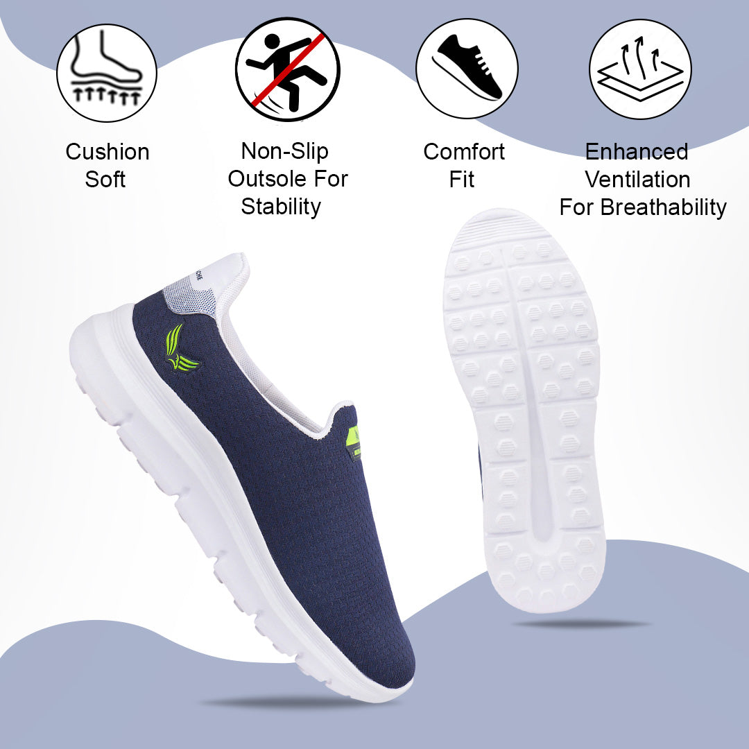 Bersache Lightweight Sports Running Shoes For Men Blue-8071