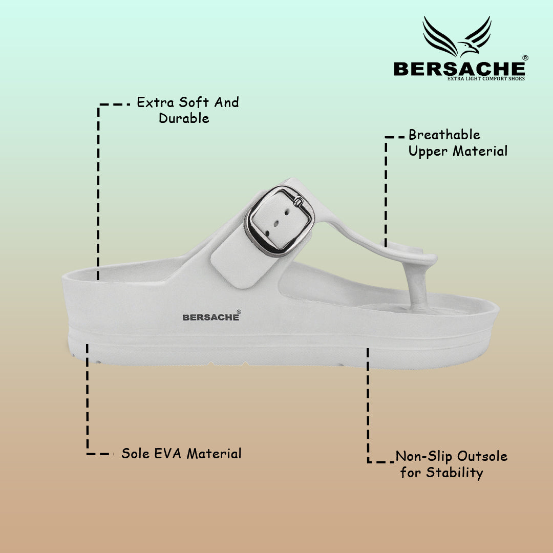 Bersache Extra Soft Classic Casual with Regular wear with Ultra Soft & Flexibility Technology Flip-Flop for Men's-(6290-Grey)