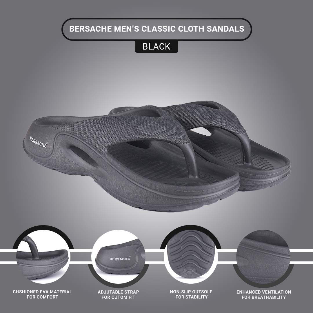 Bersache Extra Soft Classic Casual with Regular wear with Ultra Soft & Flexibility Technology Clogs for Men's & Boy's -Grey-6066