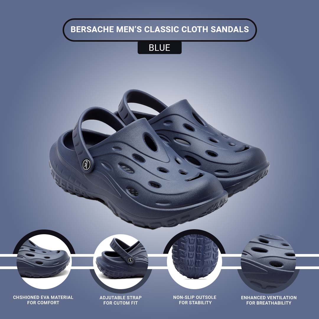 Bersache Extra Soft Classic Casual with Regular wear with Ultra Soft & Flexibility Technology Flip Flop for Men's & Boy's -Blue-6127
