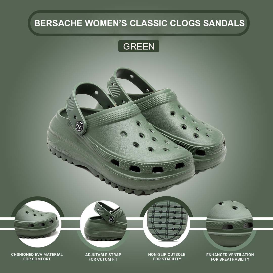 Bersache Extra Soft Classic Casual with Regular wear with Ultra Soft & Flexibility Technology Flip Flop For women's/Girl's-Green-6132