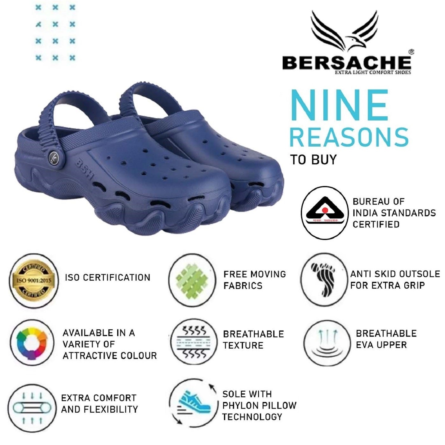 Bersache Extra Soft Classic Casual with Regular wear with Ultra Soft & Flexibility Technology Flip Flop for Men's & Boy's (6134 Blue)