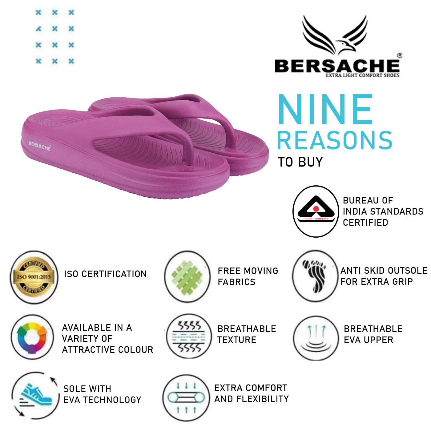Bersache Extra Soft Classic Casual with Regular wear with Ultra Soft & Flexibility Technology Sandal For women's/Girl's-(Pink-6198)