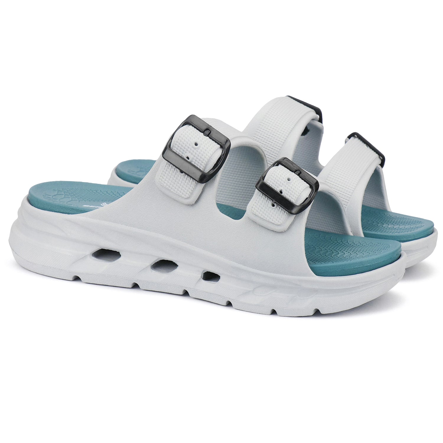 Bersache Extra Soft Classic Casual with Regular wear with Ultra Soft & Flexibility Technology Flip-Flop for Men's-(6340-Sea-Green & White)