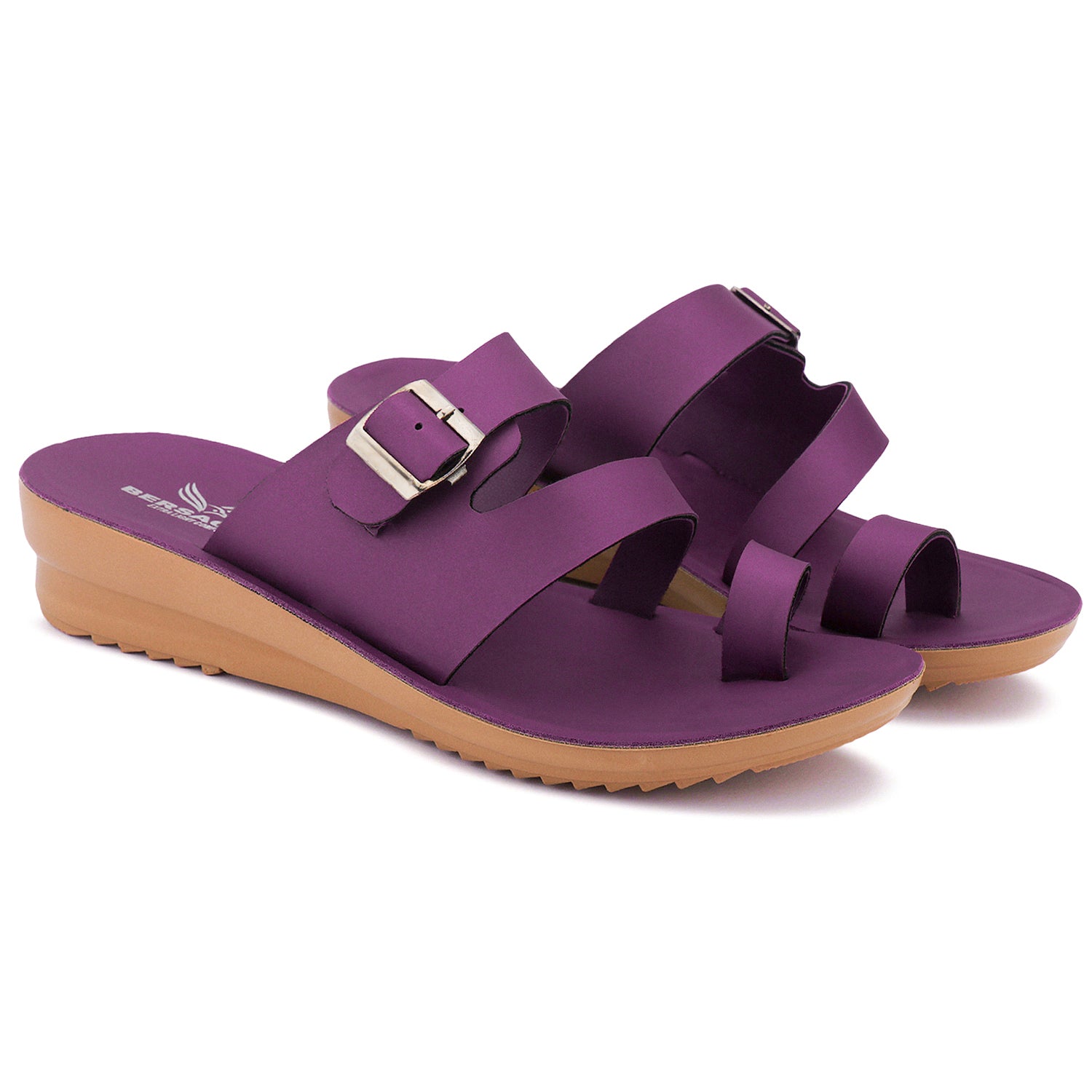 Bersache Extra Soft Classic Casual with Regular wear with Ultra Soft & Flexibility Technology Flip-Flop for Women's & Girl's (6245-Purple)