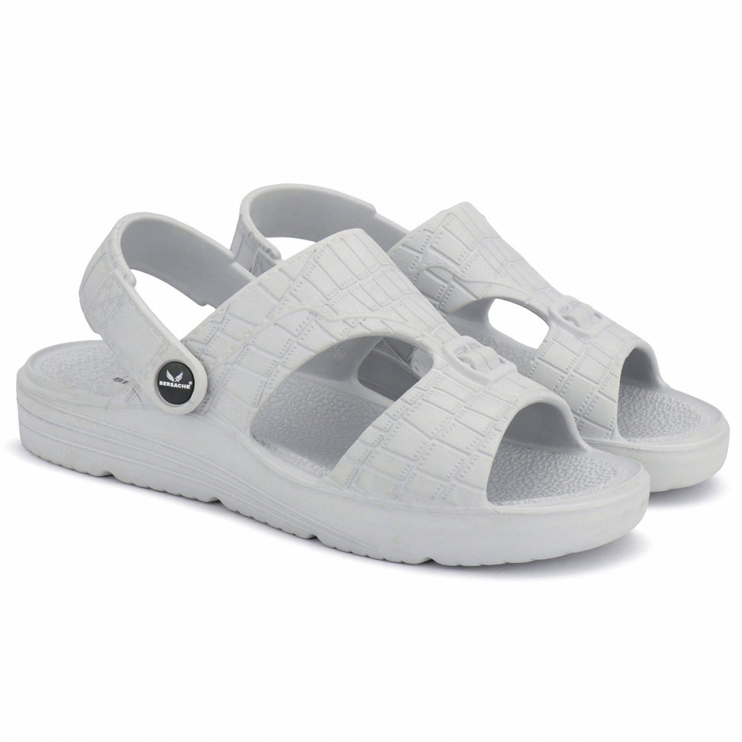 Bersache Extra Soft Classic Casual with Regular wear with Ultra Soft & Flexibility Technology Sandal For Men's & Boy's-(Grey-6271)