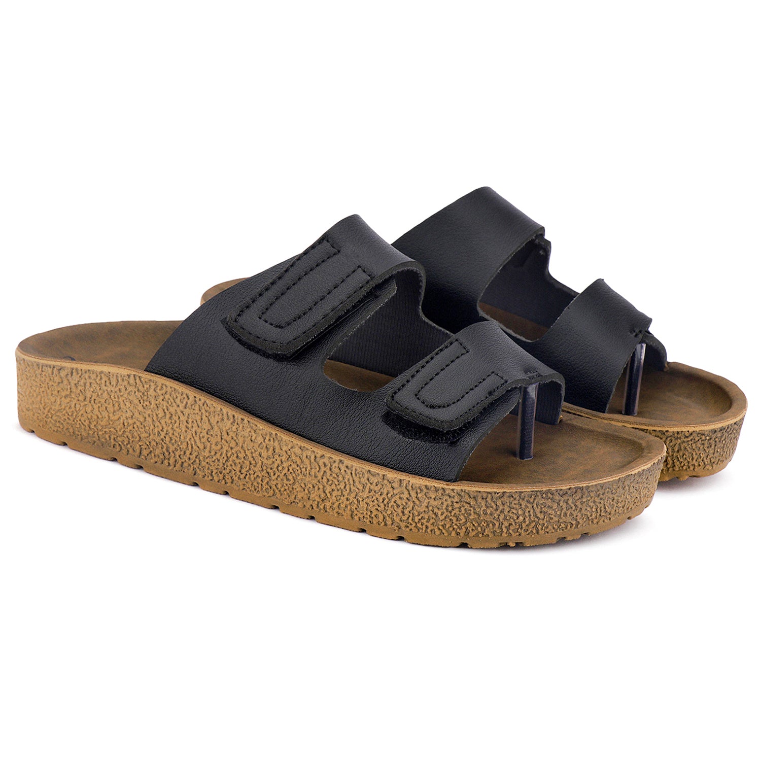 Bersache Extra Soft Classic Casual with Regular wear with Ultra Soft & Flexibility Technology Sandal For Men's & Boy's-Black-6222