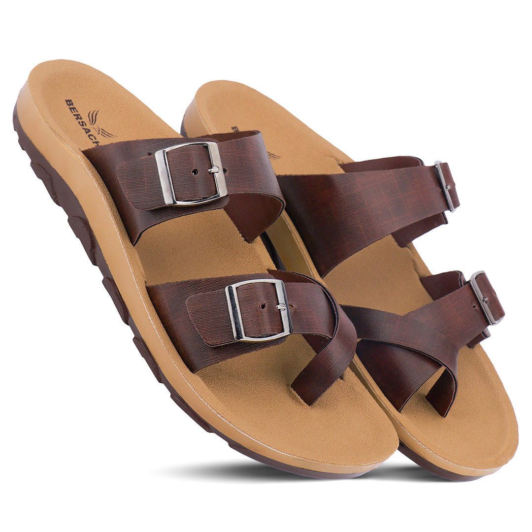 Bersache Extra Soft Classic Casual with Regular wear with Ultra Soft & Flexibility Technology Slipper For Men's & Boy's-Brown-6217