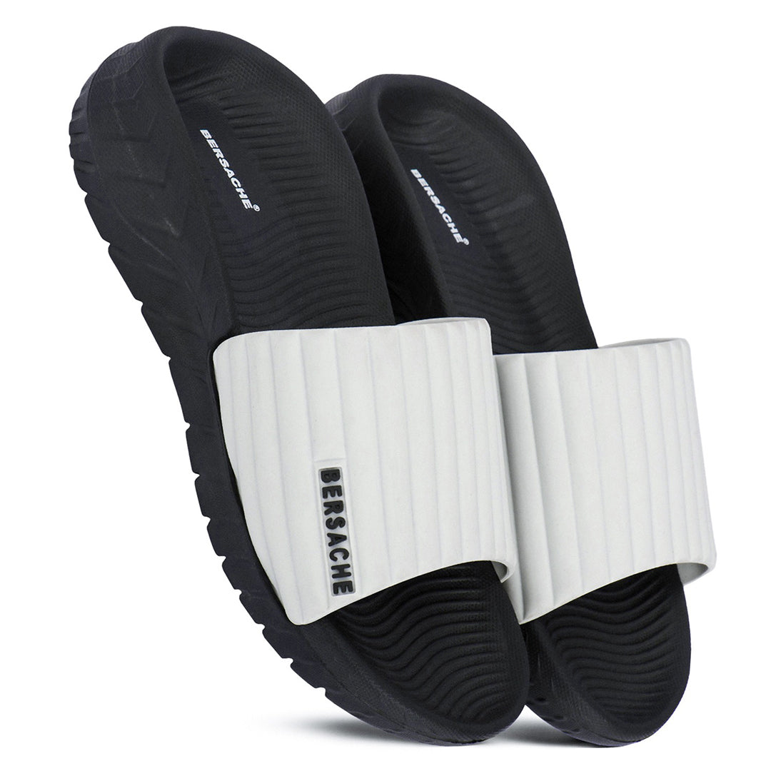 Bersache Extra Soft Classic Casual with Regular wear with Ultra Soft & Flexibility Technology Slipper For Men's (Black)-6332.