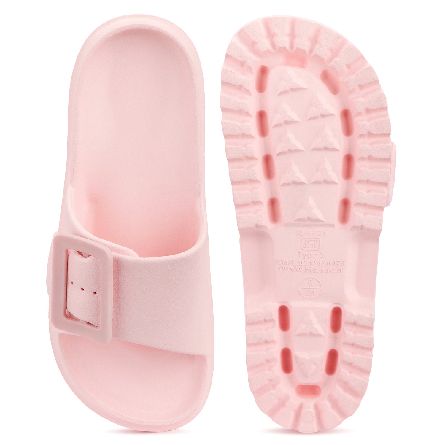 Bersache Extra Soft Classic Casual with Regular wear with Ultra Soft & Flexibility Technology Sandal for Women's-(6307-Pink)