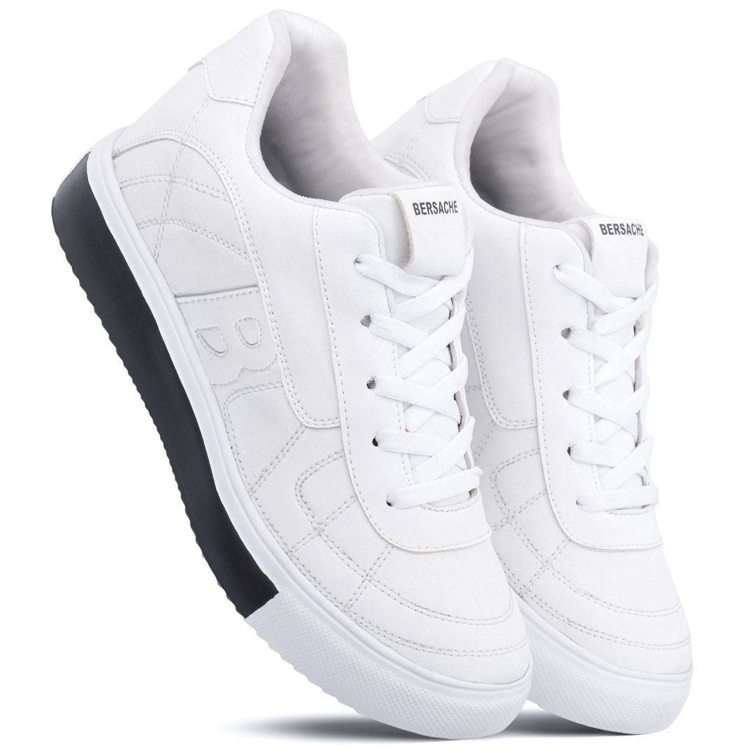Bersache Premium Sports ,walking,Gym,cricket, Trending Running Shoes For Men's (White-8120)