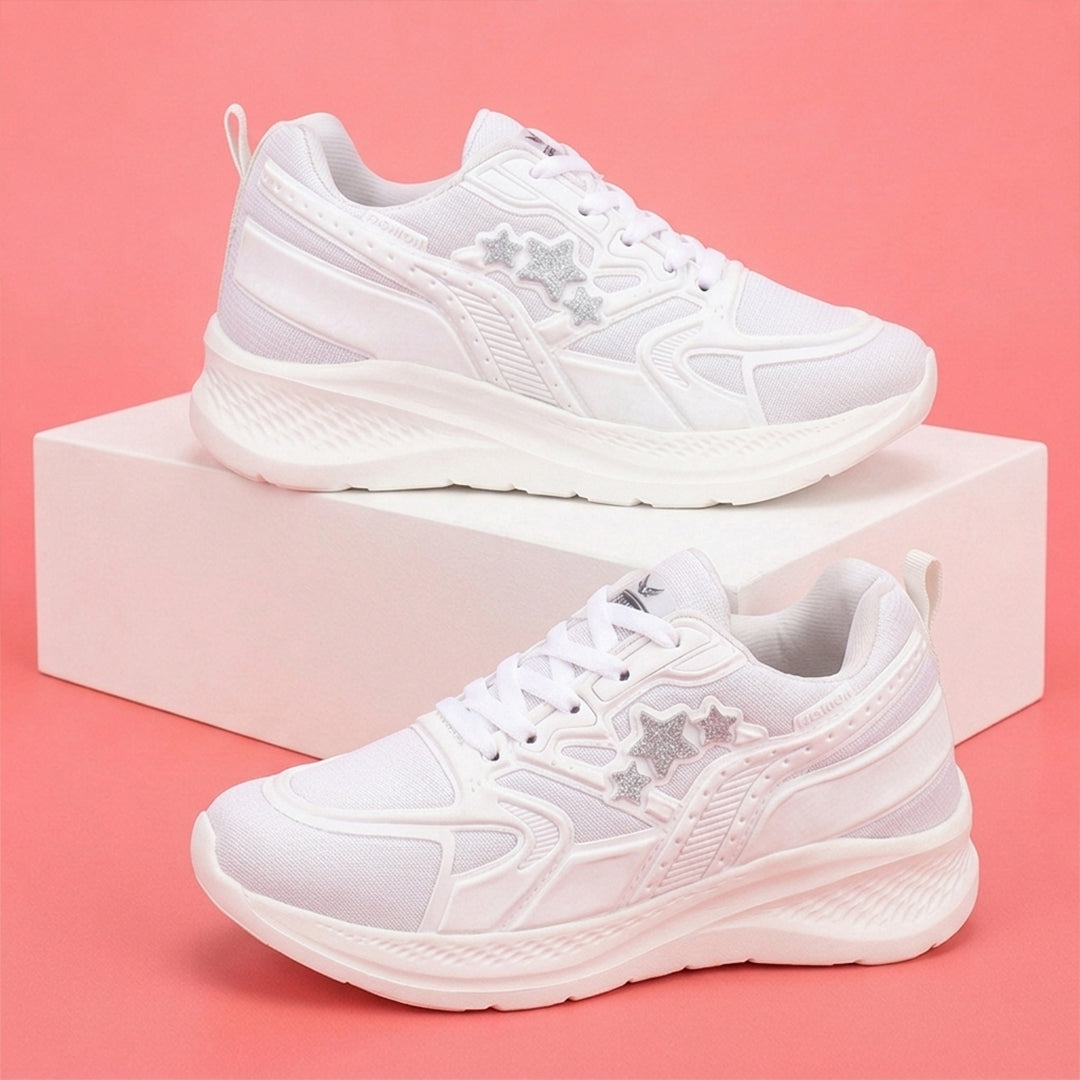 Bersache Premium Sports , Walking, Gym, Cricket, Trending Running Shoes For Women's-(8173-White)