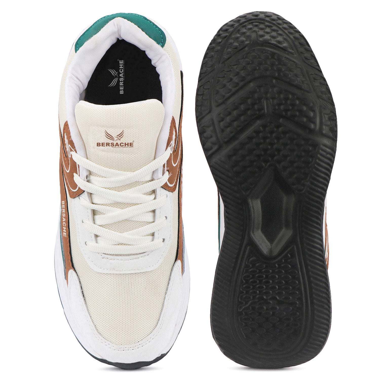 Bersache Premium Sports ,walking,Gym,cricket, Trending Running Shoes For Men's (Brown-8137)