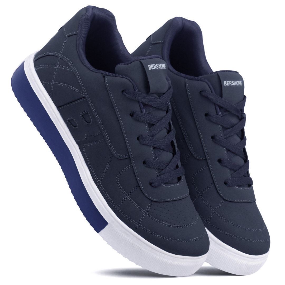 Bersache Premium Sports ,walking,Gym,cricket, Trending Running Shoes For Men's (Dark-Blue-8121)