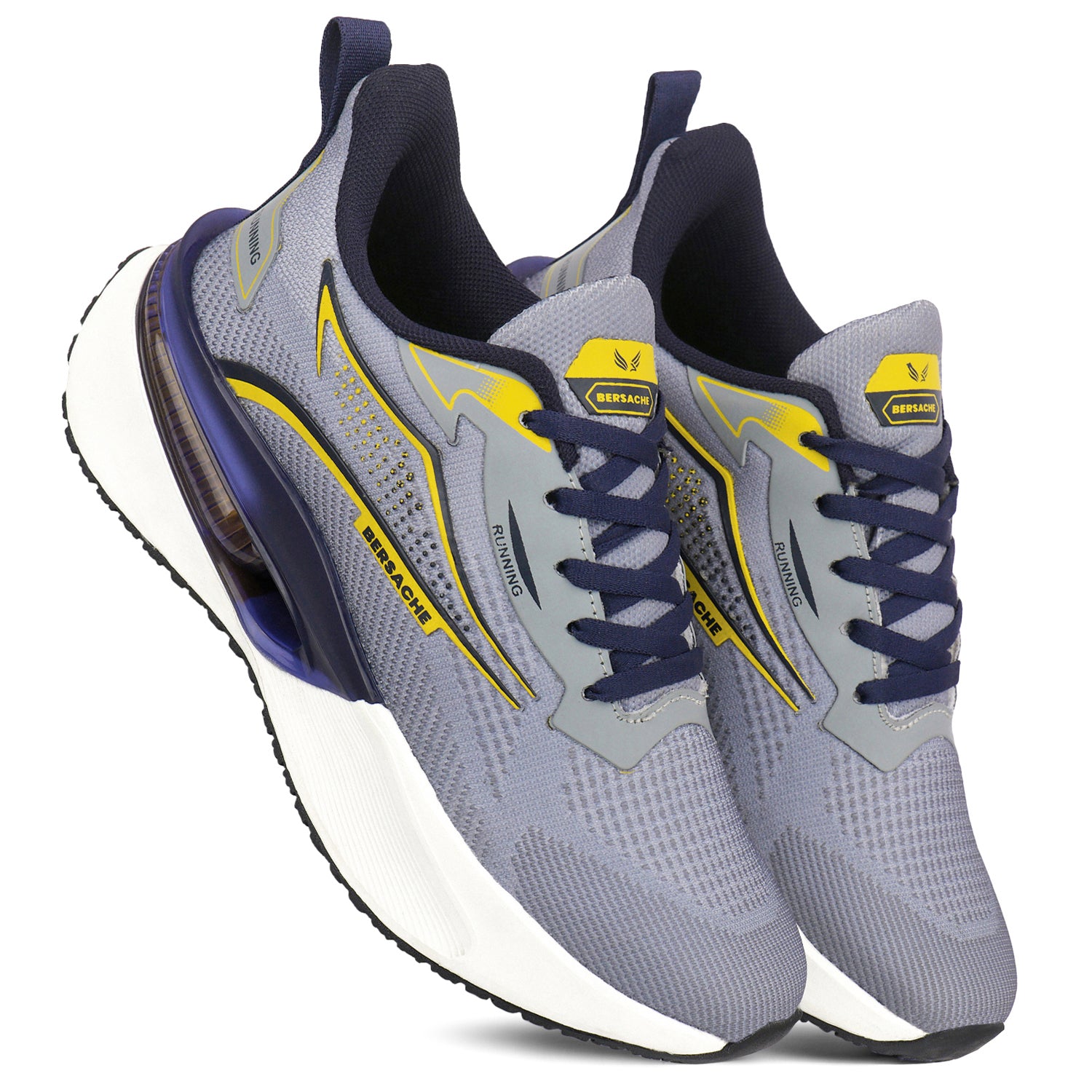 Bersache Casual Sneaker shoe for Men| Soft Cushioned Insole , Slip-Resistance Casuals For Men (Grey-9215)