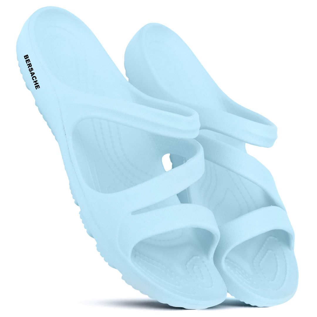Bersache Extra Soft Classic Casual with Regular wear with Ultra Soft & Flexibility Technology Flip-Flop for Women's & Girl's (6249-Blue)