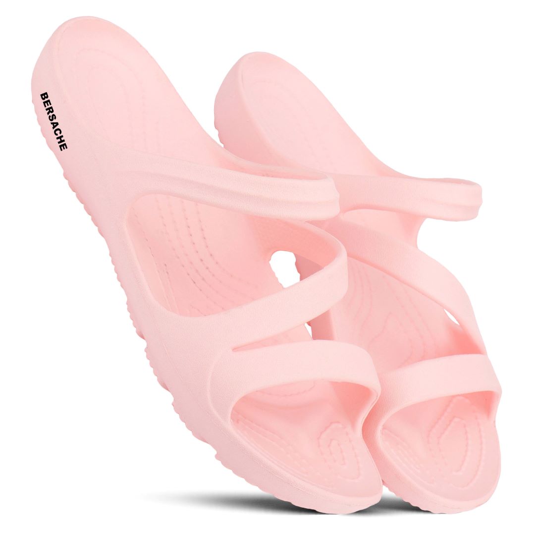 Bersache Extra Soft Classic Casual with Regular wear with Ultra Soft & Flexibility Technology Slipper For Women's & Girl's-(6250-Pink)