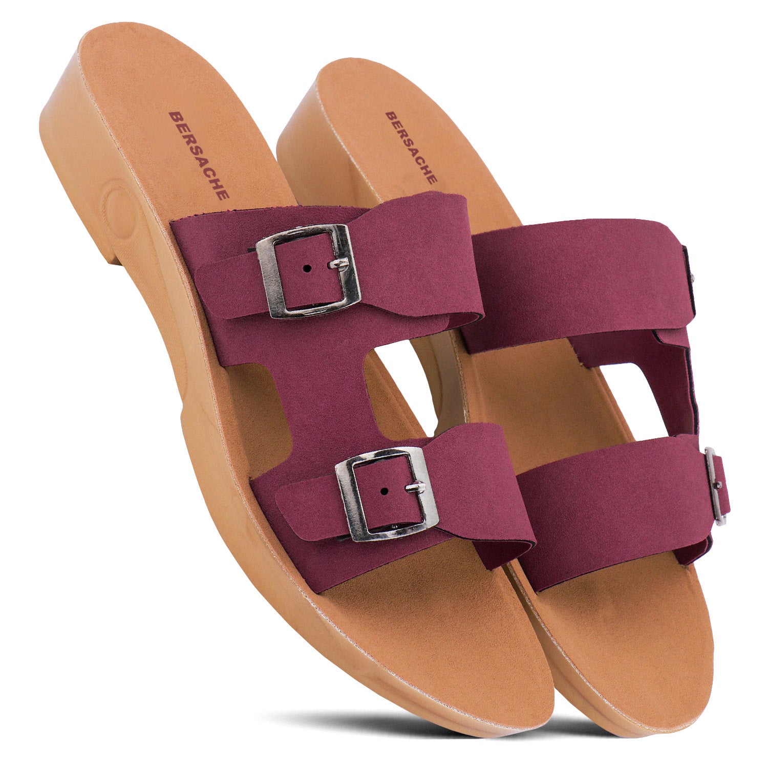 Bersache Extra Soft Classic Casual with Regular wear with Ultra Soft & Flexibility Technology Slipper For Women's & Girl's-Brown-6233