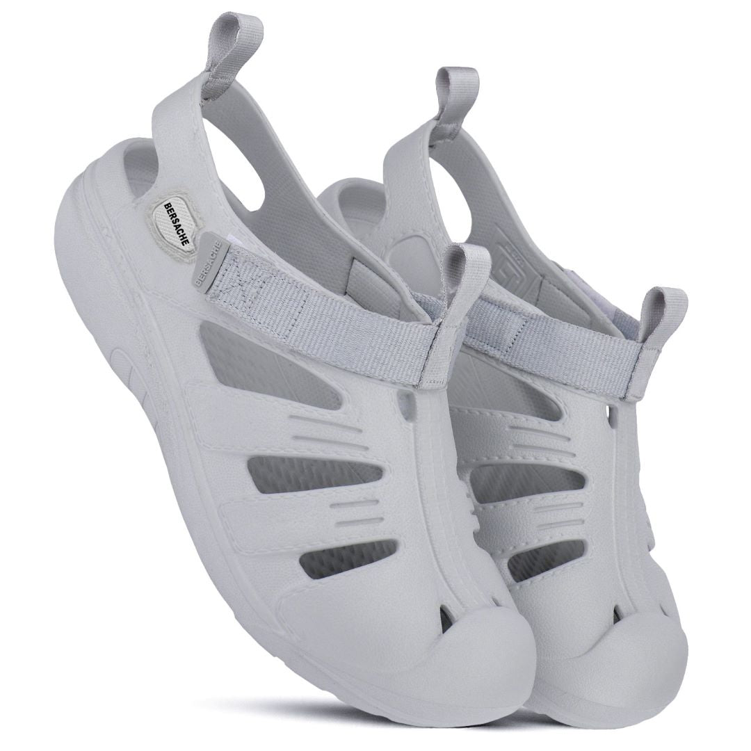 Bersache Extra Soft Classic Casual with Regular wear with Ultra Soft & Flexibility Technology clog For Men's & Boy's-Grey-6264