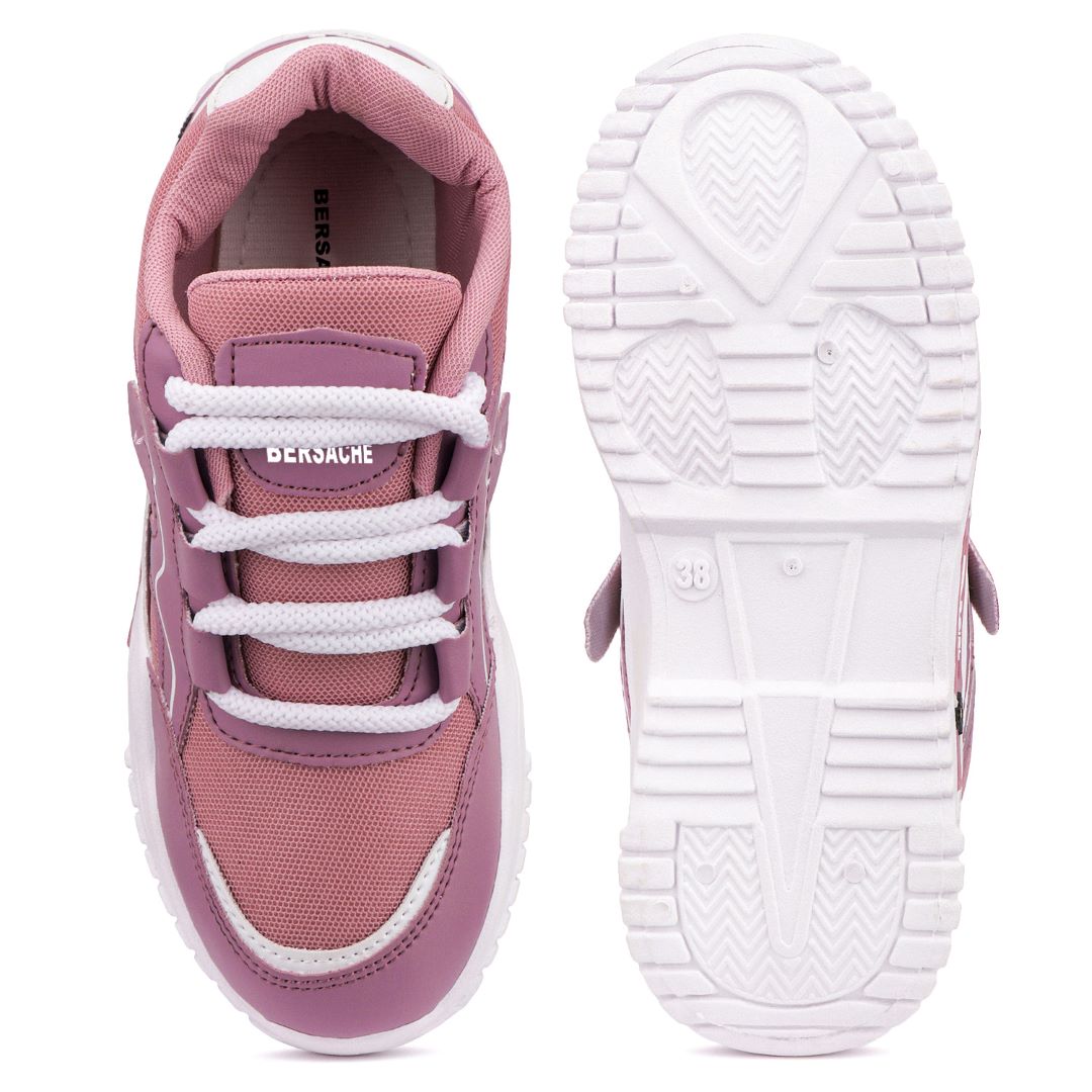 Bersache Premium Sports ,Gym, Trending Stylish Running Colour Changing shoes for Women (pink-8103)