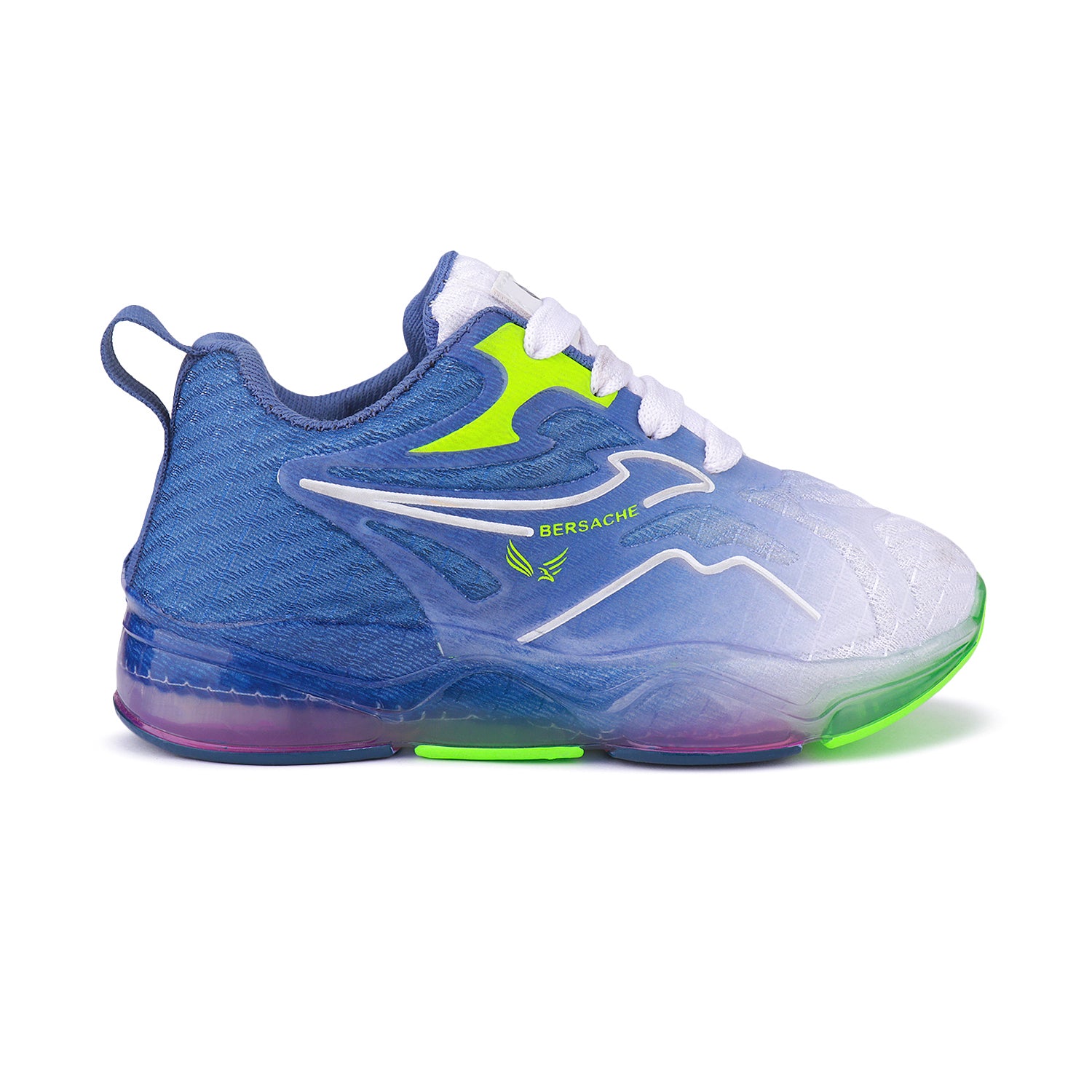 Bersache Casual Sneaker shoe for Kids|Soft Cushioned Insole,Slip-Resistance Casuals For Kids - Blue -8042.