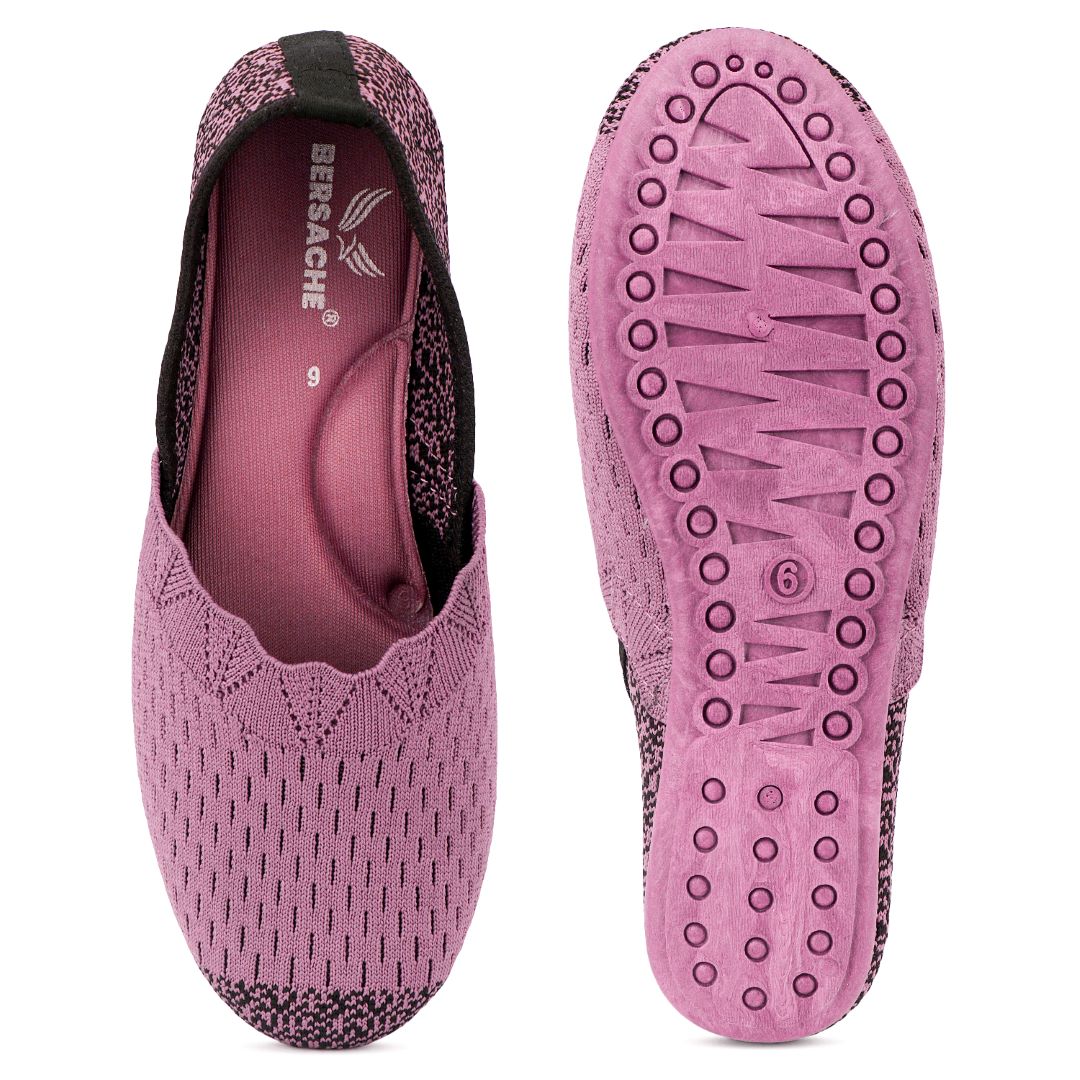 BERSACHE Women's SPORTS – Lightweight, Breathable & Comfortable Daily Wear Shoes(Pink-6273).