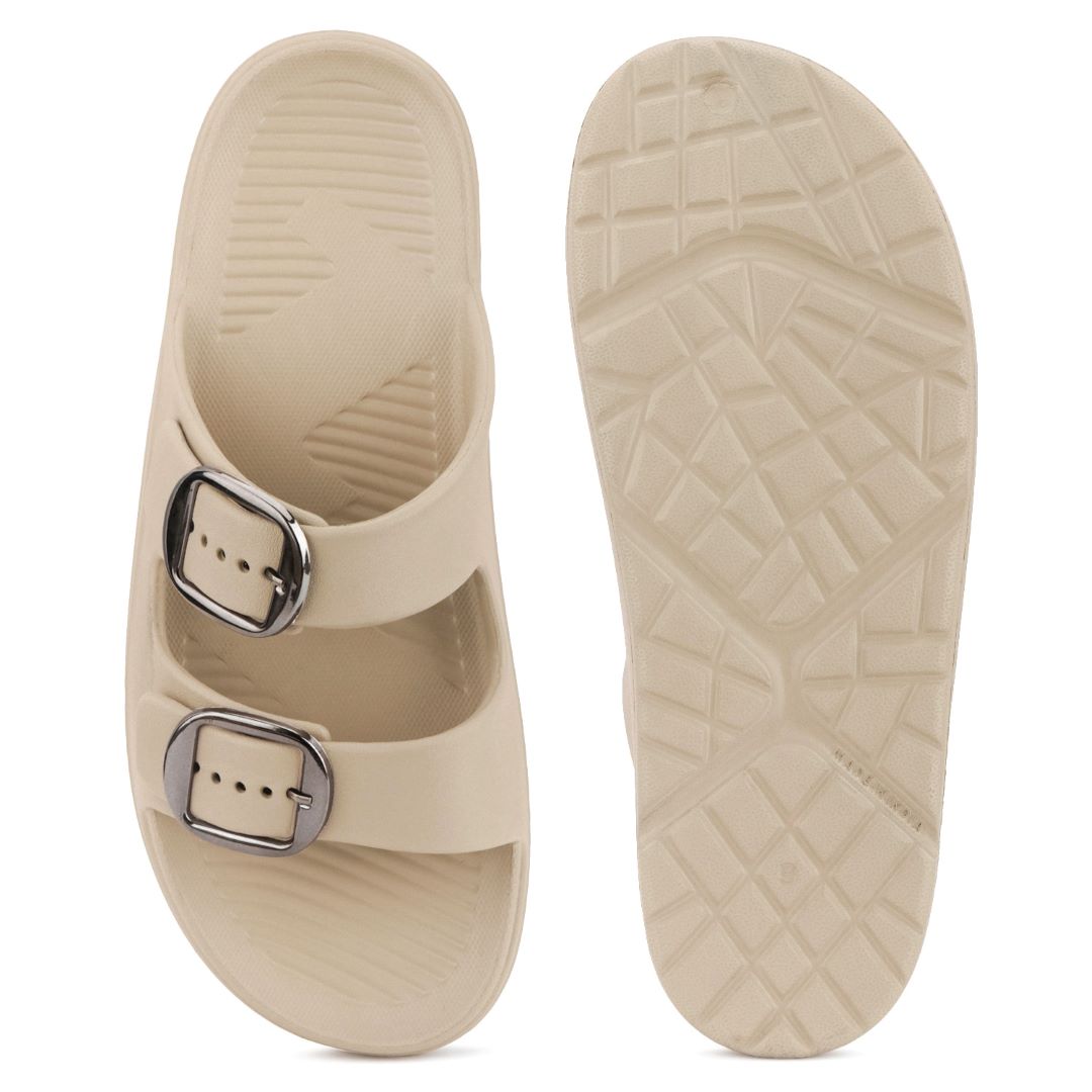 Bersache Extra Soft Classic Casual CHAPPAL with Regular wear with Ultra Soft & Flexibility Technology Slippers for Men's-(6283-Beige)