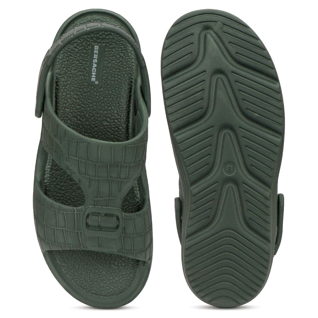 Bersache Extra Soft Classic Casual with Regular wear with Ultra Soft & Flexibility Technology Sandal For Men's & Boy's-(Black-6270) .