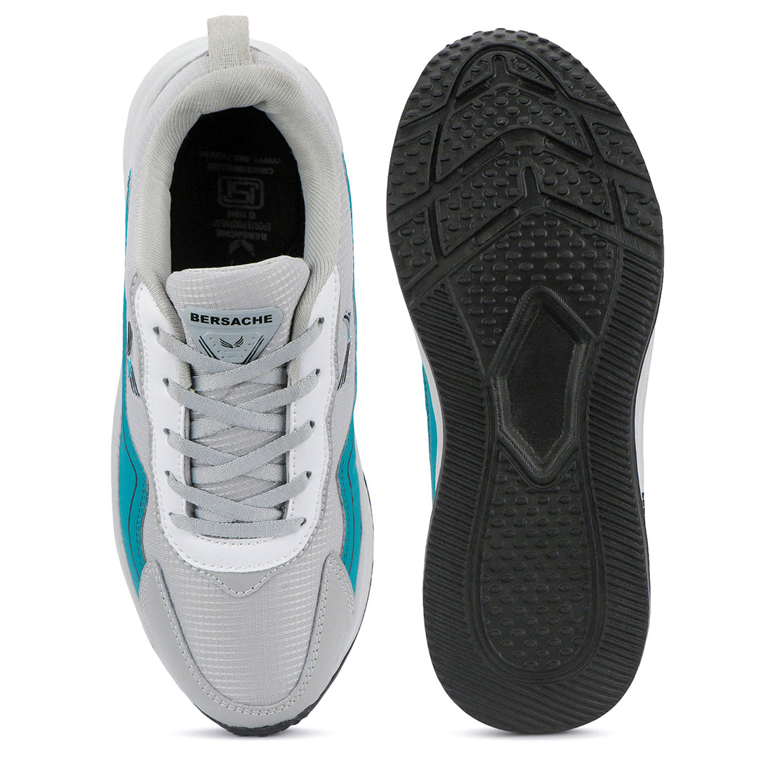 Bersache Casual Sneaker shoe for Men| Soft Cushioned Insole , Slip-Resistance Casuals For Men (Blue-8145)