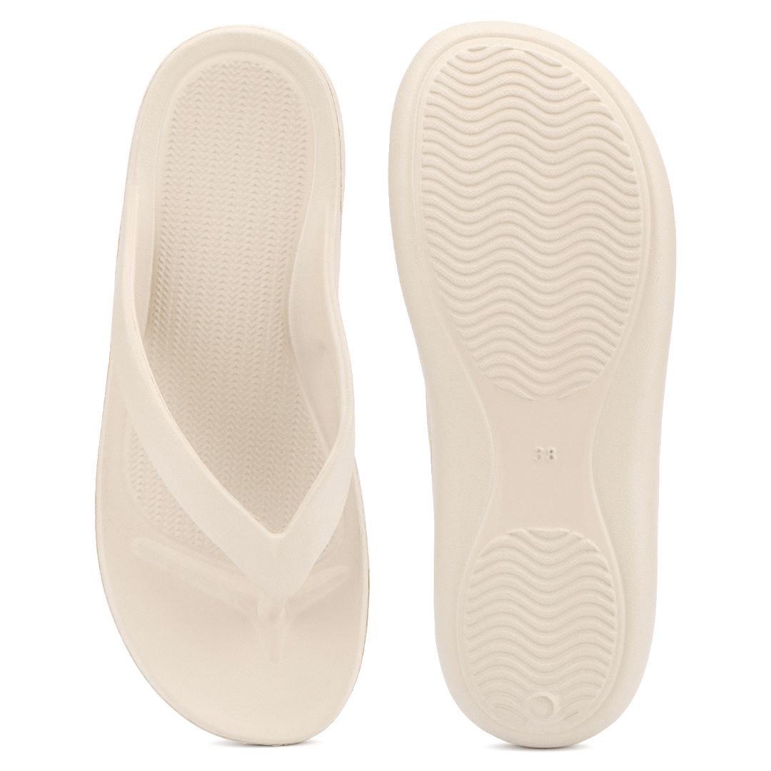 Bersache Extra Soft Classic Casual with Regular wear with Ultra Soft & Flexibility Technology Sandal's For Women's & Girl's-(6254-Beige)