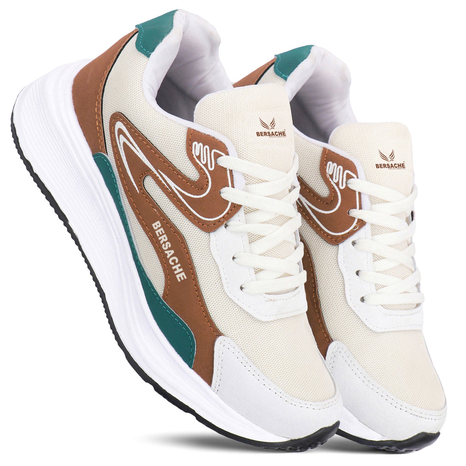 Bersache Premium Sports ,walking,Gym,cricket, Trending Running Shoes For Men's (Brown-8137)