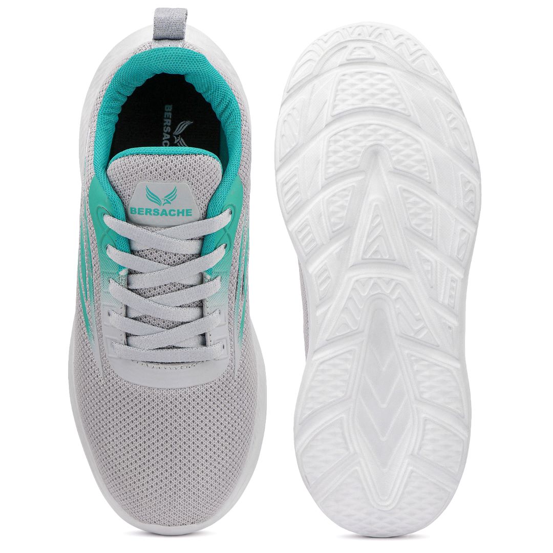 Bersache Premium Sports ,Gym, Trending Stylish Running Colour Changing shoes for Women (8093-Grey)