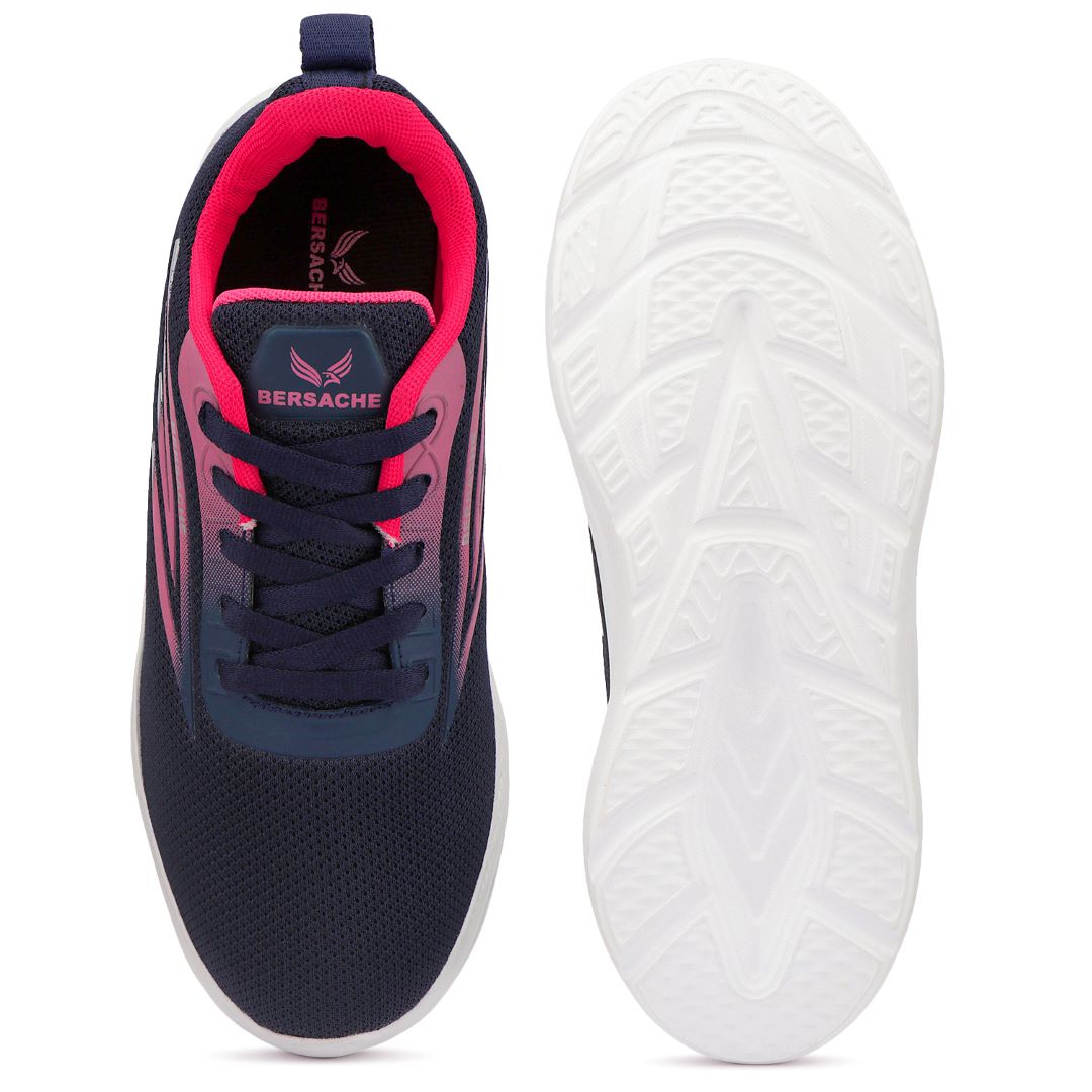 Bersache Premium Sports ,Gym, Trending Stylish Running Colour Changing shoes for Women (8095-Red)