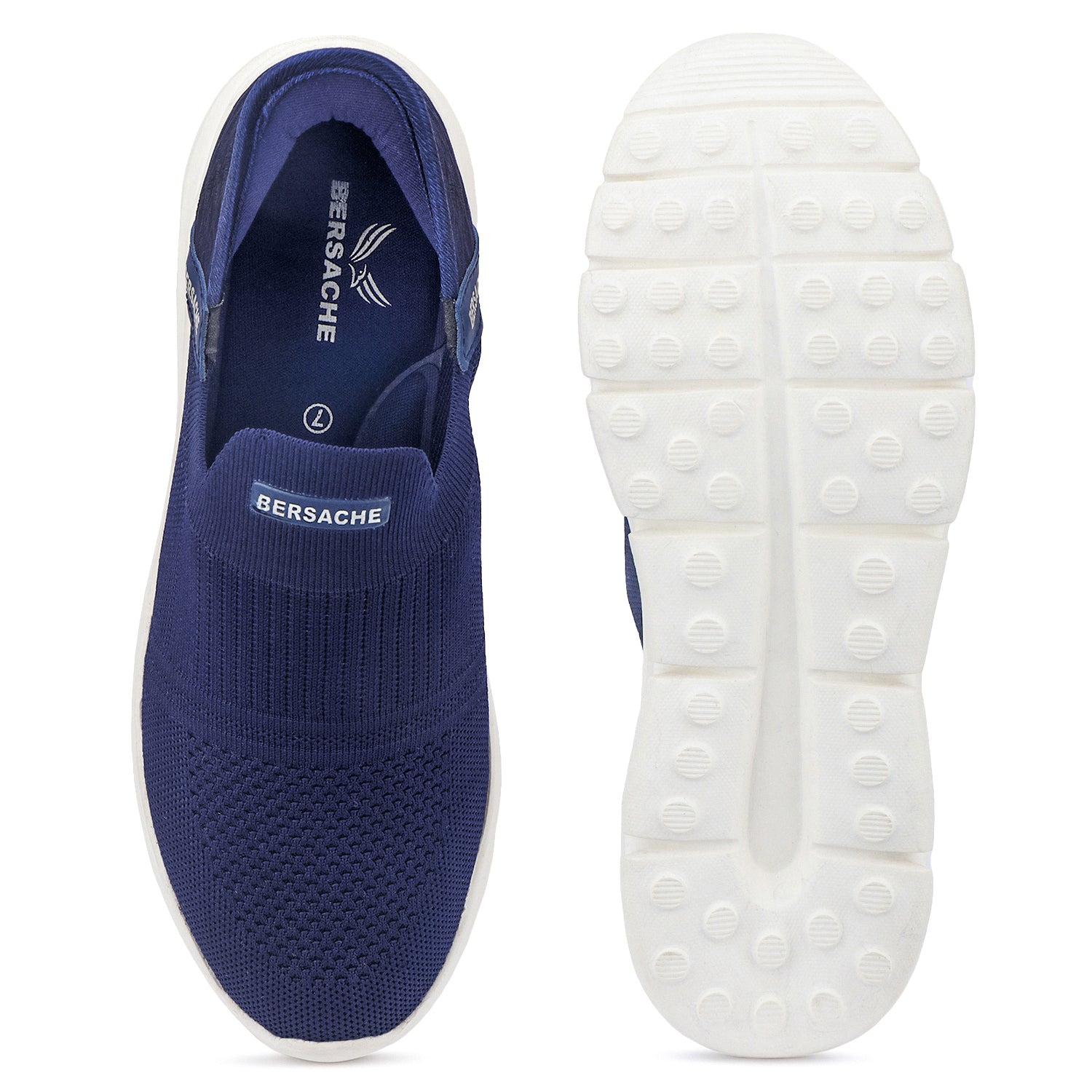 Bersache Lightweight Casual Sneaker Shoes For Men Blue-8078