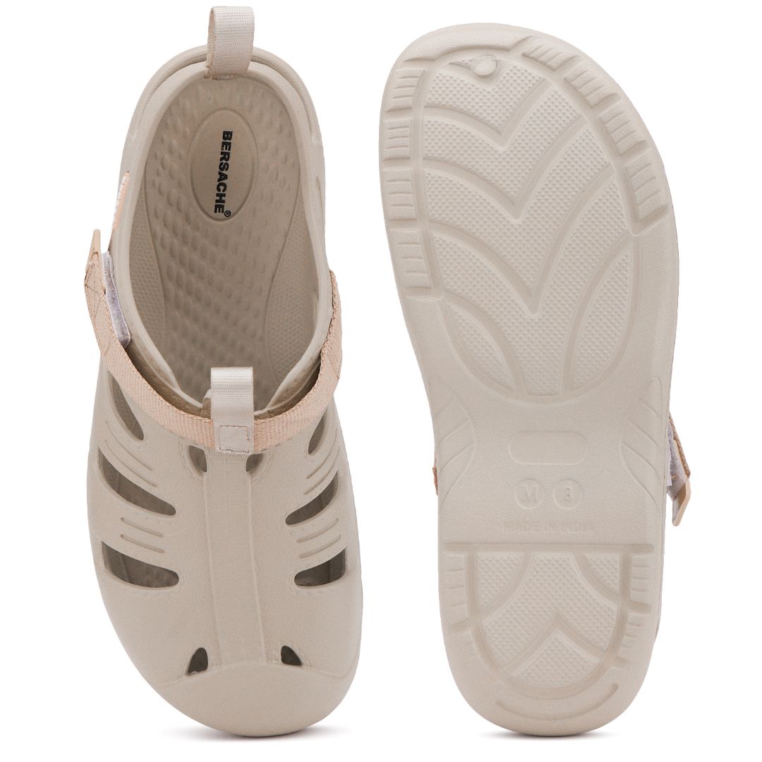 Bersache Extra Soft Classic Casual with Regular wear with Ultra Soft & Flexibility Technology Sandal For men's & boy's-6263-Beige
