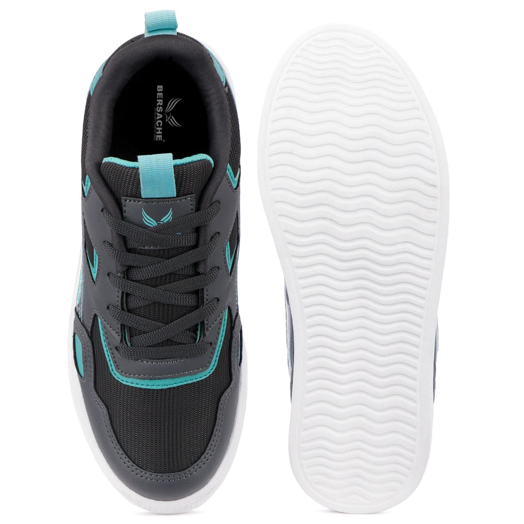 Bersache Casual Sneaker shoe for Men| Soft Cushioned Insole , Slip-Resistance Casuals For Men (Black-8127)