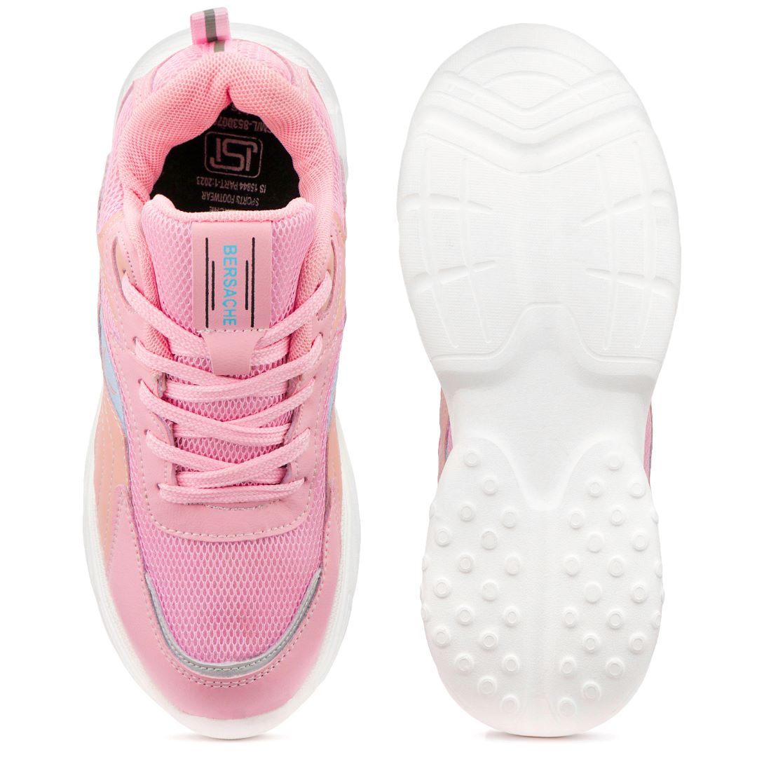 Bersache Sneaker, Loafers ,Casual with Extra comfort Sneaker Colour Changing shoes for Women (Pink-8106)