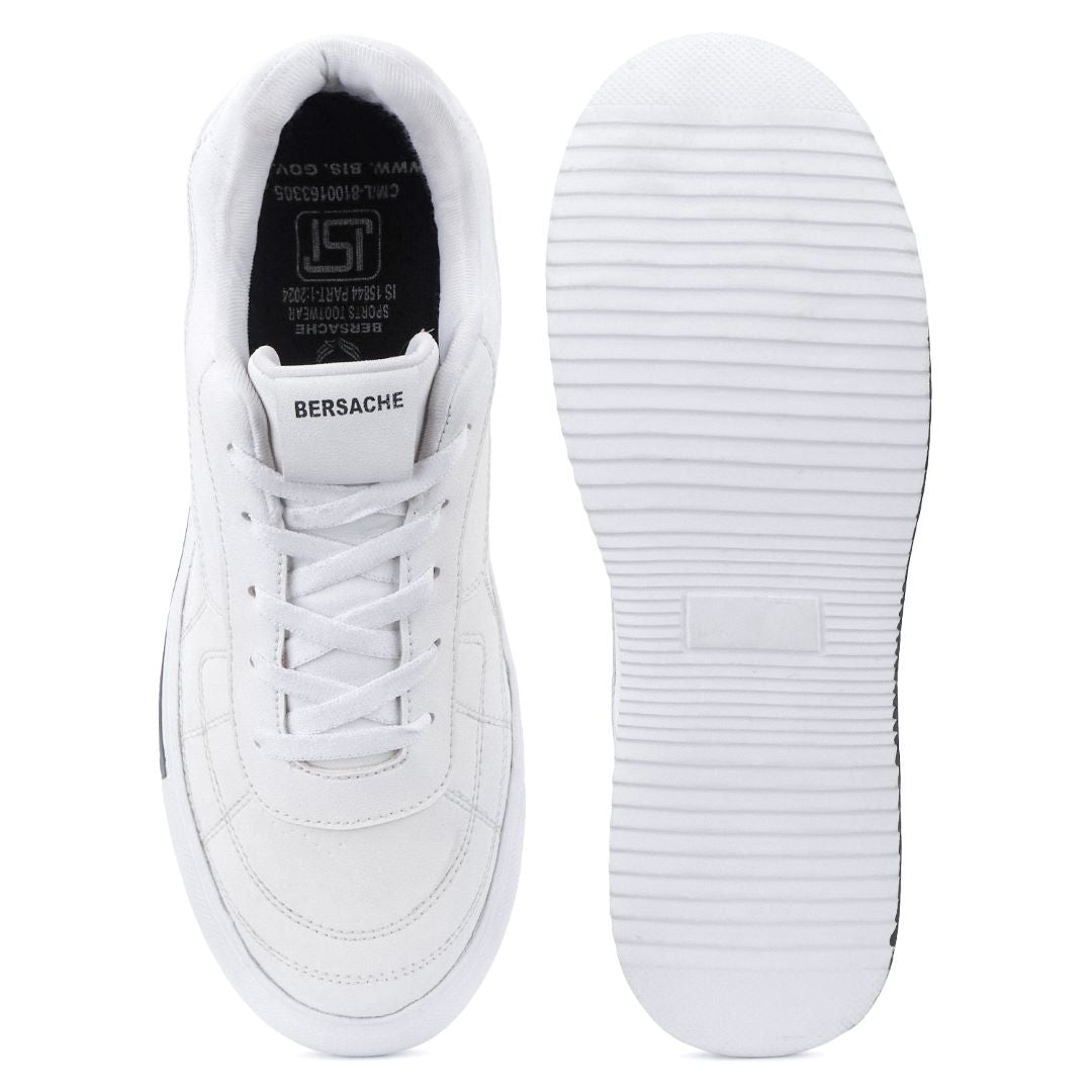 Bersache Premium Sports ,walking,Gym,cricket, Trending Running Shoes For Men's (White-8120)