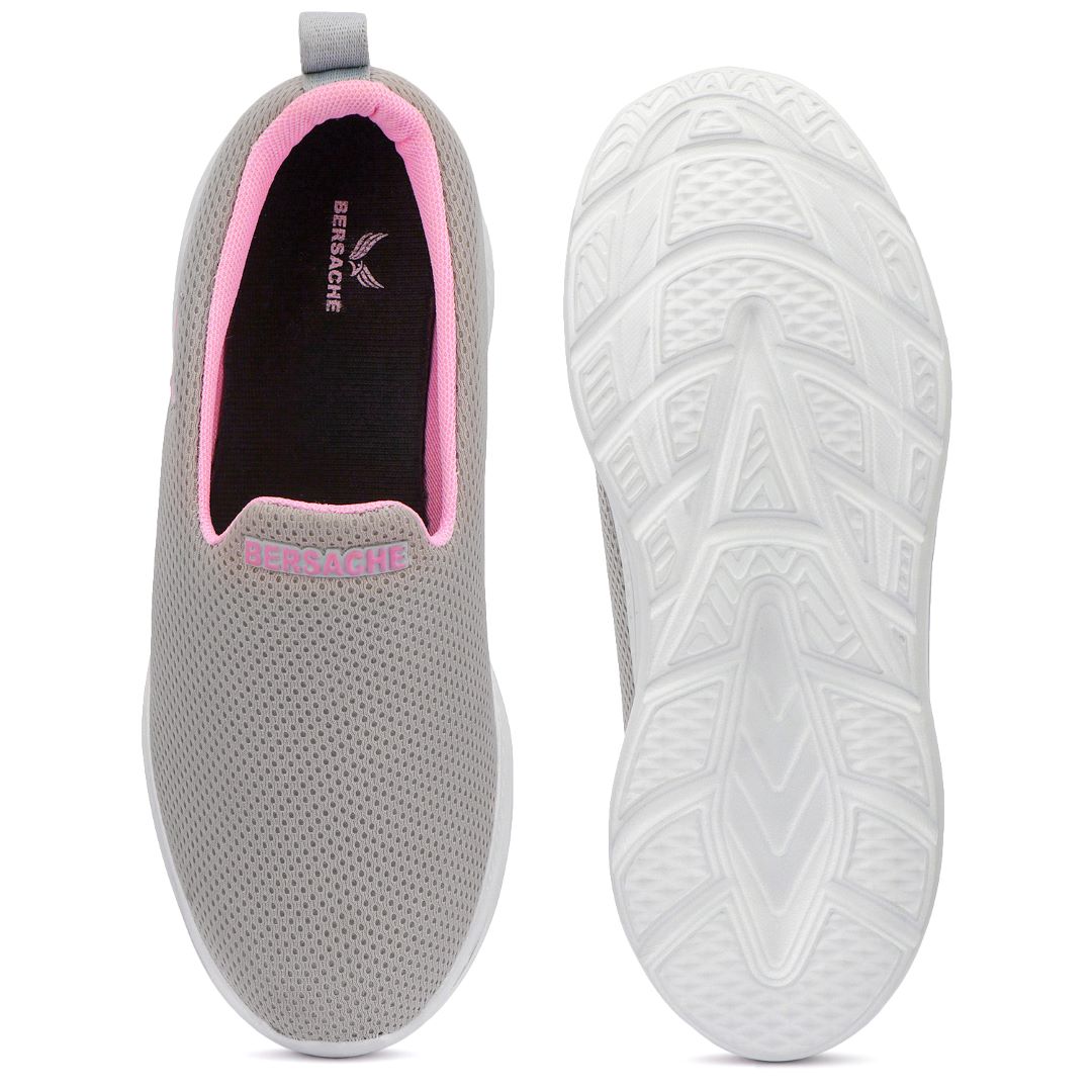 Bersache Premium Sports ,Gym, Trending Stylish Running Colour Changing shoes for Women (8098-Grey)