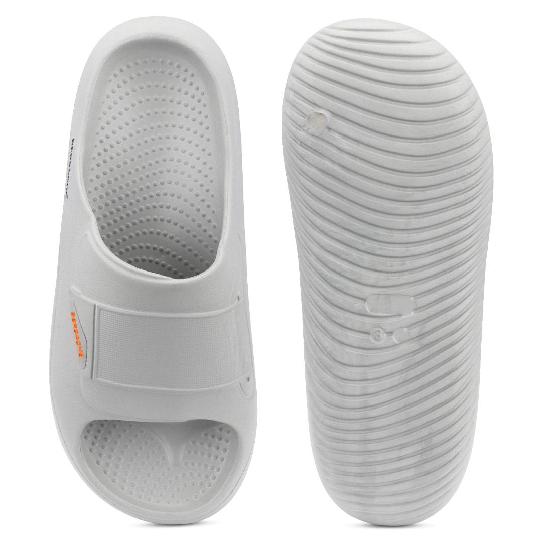 Bersache Extra Soft Classic Casual CHAPPAL with Regular wear with Ultra Soft & Flexibility Technology Slippers for Men's -(6280-Grey)