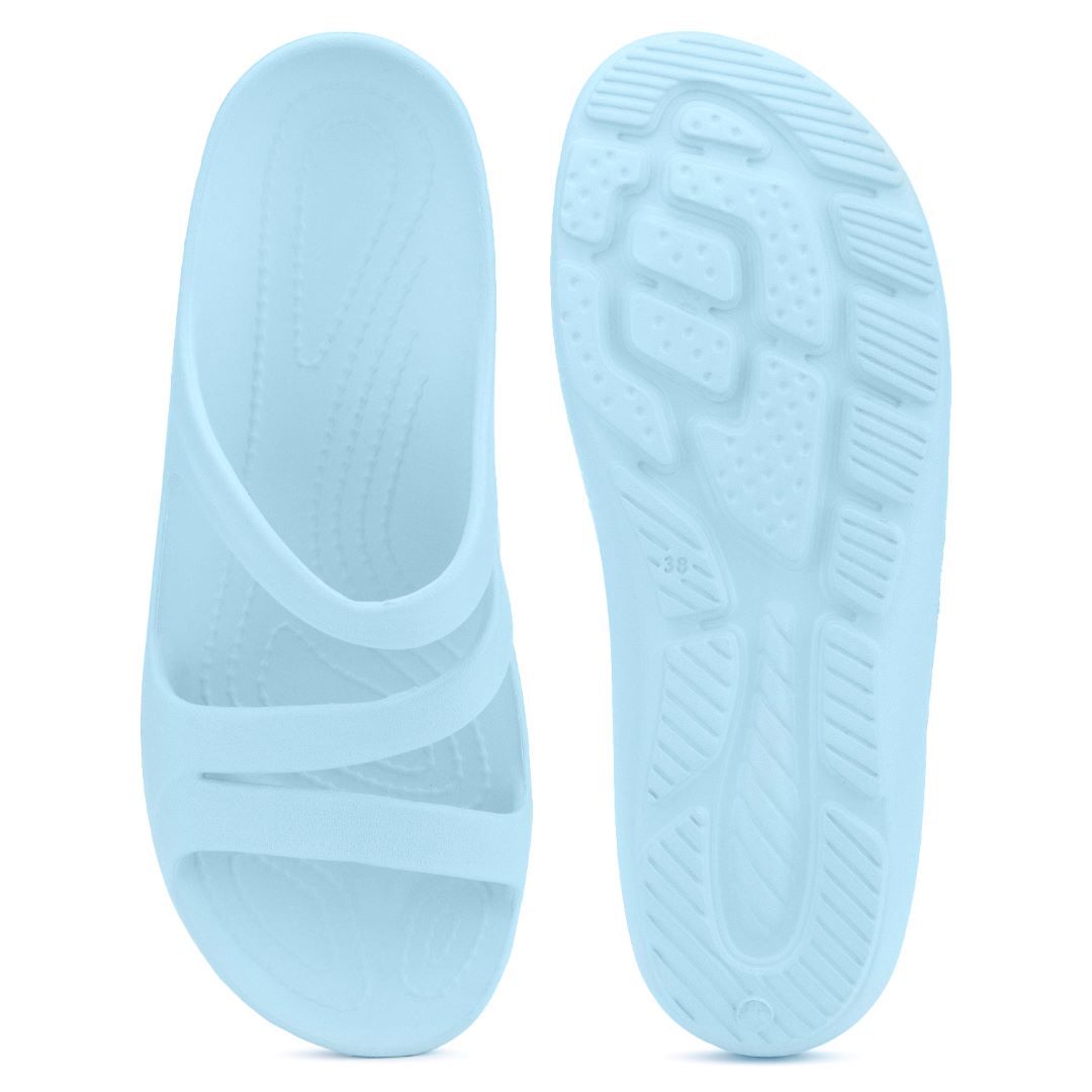 Bersache Extra Soft Classic Casual with Regular wear with Ultra Soft & Flexibility Technology Flip-Flop for Women's & Girl's (6249-Blue)