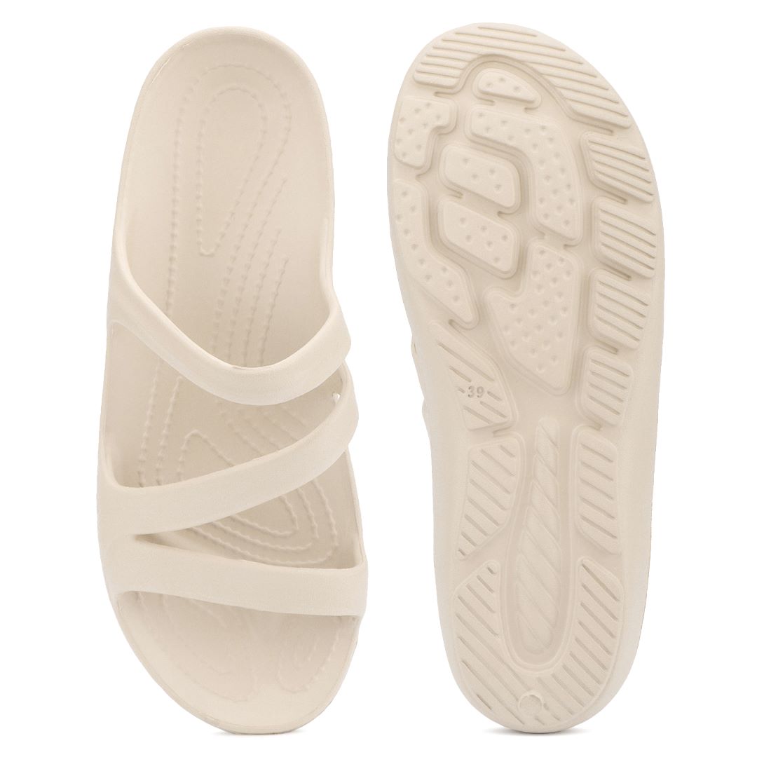 Bersache Extra Soft Classic Casual with Regular wear with Ultra Soft & Flexibility Technology Flip-Flop for Women's & Girl's (6251-Beige)