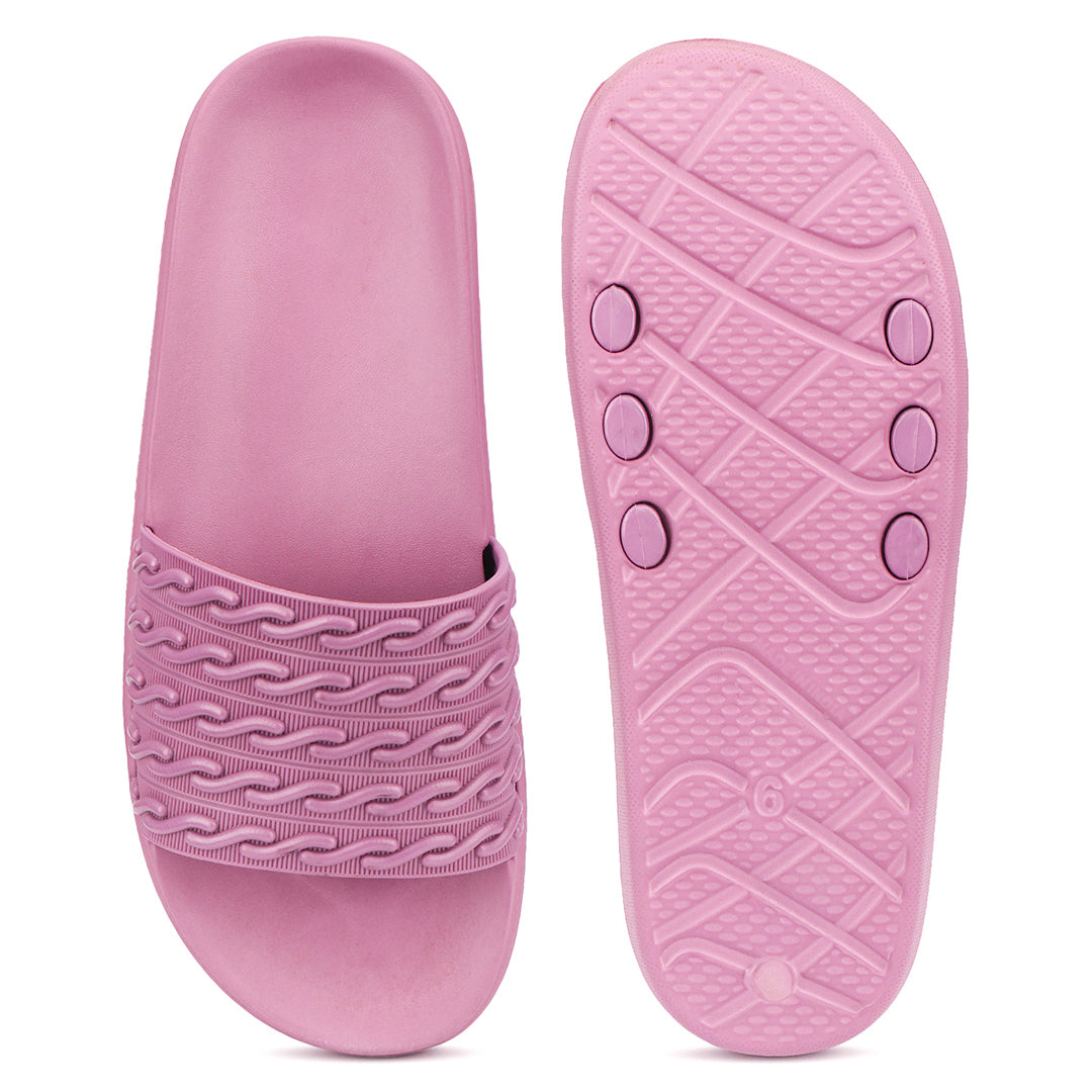 Bersache Extra Soft Classic Casual with Regular wear with Ultra Soft & Flexibility Technology Sandals for Women's-(6337-Pink).