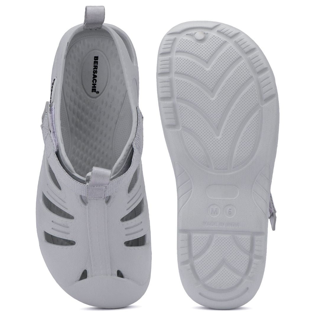Bersache Extra Soft Classic Casual with Regular wear with Ultra Soft & Flexibility Technology Sandal For men's & boy's-6264-Grey