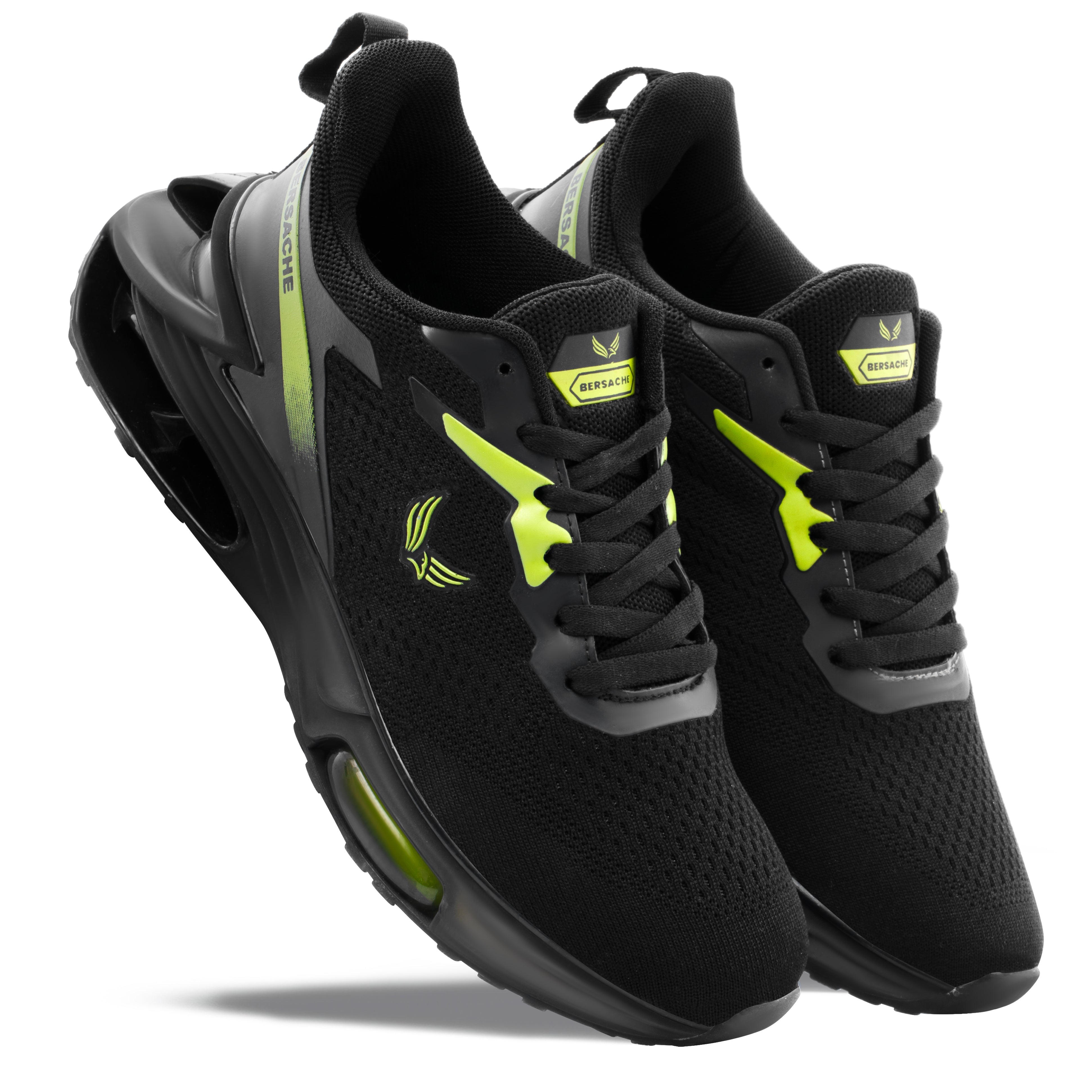 Bersache Premium Casual ,Gym, Trending Stylish Running Shoes For Men (9195-Black).
